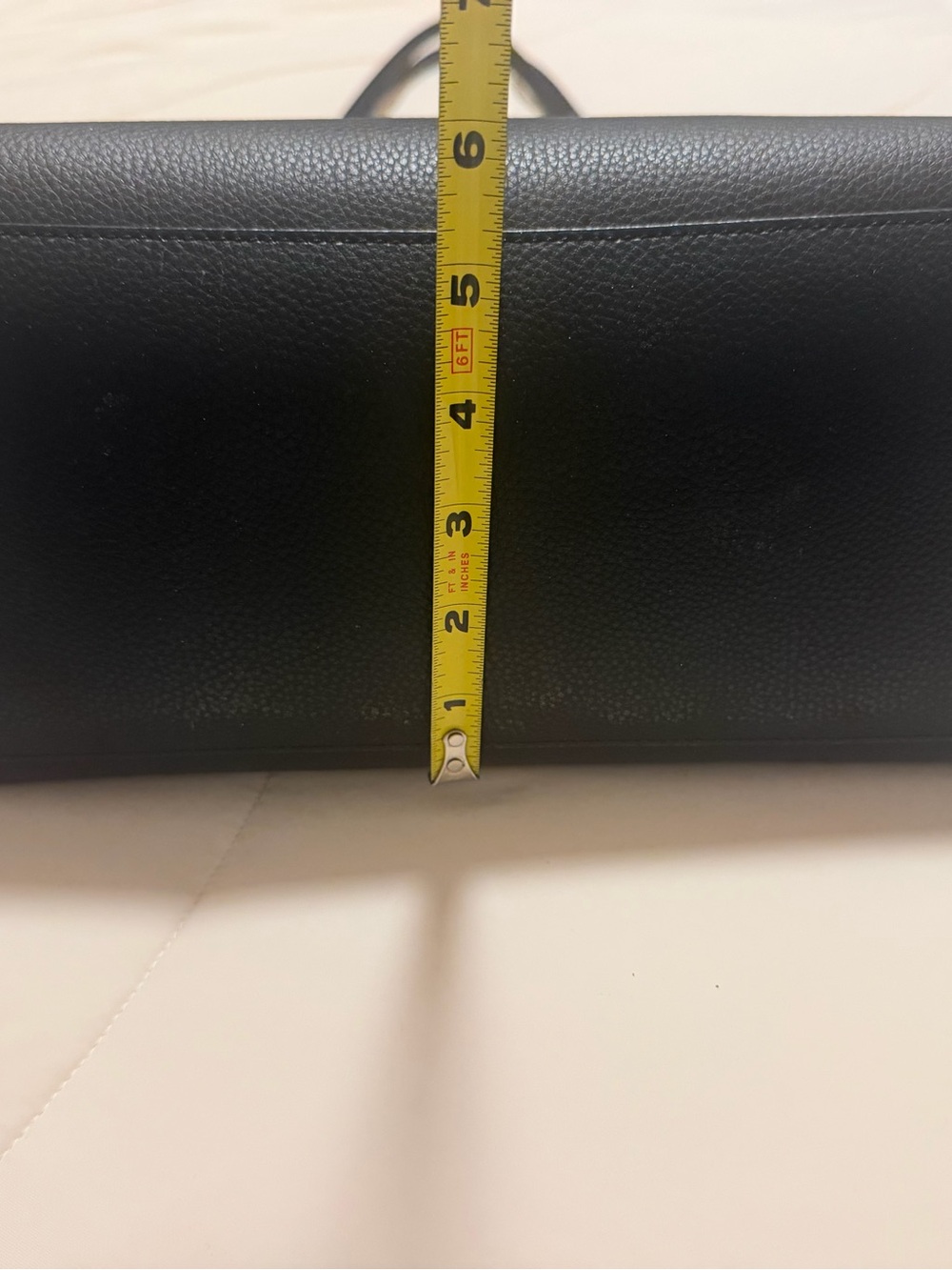 Coach Black Pebbled Leather Tote with Gold Logo - Picture 12 of 12